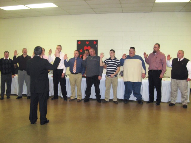 Swearing in of the new officers