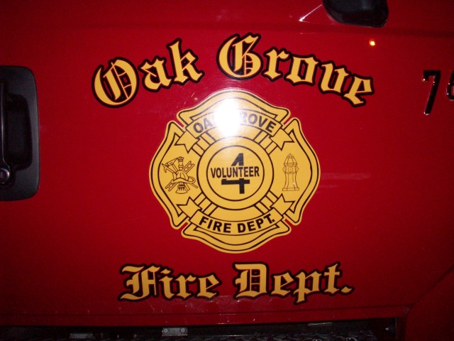 A big thanks to Oak Grove Fire Department, our fill in crew for the parade